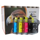 DC 5 XL Druckerpatronen komp. zu Brother LC 121 123 125...