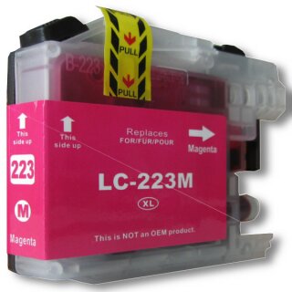 D&C XL Druckerpatrone komp. zu Brother LC-223M LC225M LC227M Magenta  mit V3 - Chip