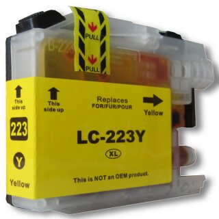 D&C XL Druckerpatrone komp. zu Brother LC-223Y  LC225Y  LC227Y Yellow  mit V3 - Chip