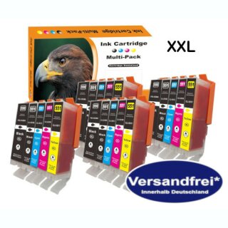 20 DC / D&C Multipack XL komp. zu Canon Pixma MG 5400 5450 5450s 5550 5600 5650 6300 6350 6450 6650 7150 7550 / Canon Pixma IP7250 ip8750 / Canon Pixma MX 725 925 / Canon Pixma ix 6850