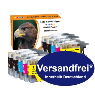 DC 10 Multi-Pack XL Druckerpatronen komp. zu Brother LC1220 LC1240 LC1280 Serie