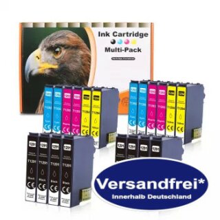 D&C Multi-Box 20 Patronen komp. zu Epson 1291-1294 Epson B 42 Epson BX 305 305FW 320 525 535 625 630 635 925 935 Epson SX 235 420 435 440 445 525 620 Epson WF 3010 3520 3530 3540 7015 7515 7525