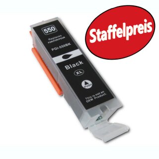 DC D&C komp. Tintenpatrone zu Canon PGI-550PGBK XL Schwarz Black mit Chip