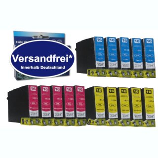 D&C 12 XL Druckerpatronen komp. zu Epson 16XL / Epson WorkForce WF 2010 2110 2500 2510 2520 2530 2540 2630 2650 2660 2750 2760