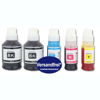 470ml komp. 5 x Nachfülltinte Epson Ecotank ET-5150 ET-5170 ET-5800 ET-5850 ET-5880 ET-16150 ET-16600 ET-16650 ET-16680 Pro ET-16680