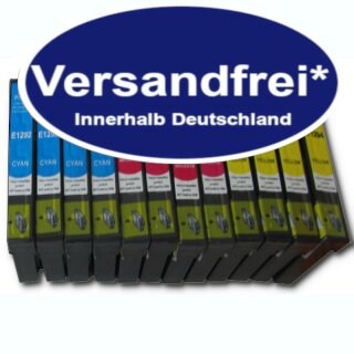 D&C DC 12 Druckerpatronen komp. zu Epson 1292 bis 1294 4...