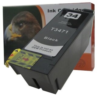 D&C komp. Druckerpatrone für Epson 34XL Schwarz Epson WorkForce Pro WF-3720DWF WF-3725DWF