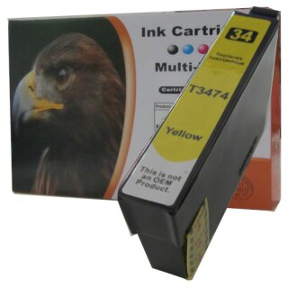 D&C komp. Druckerpatrone für Epson 34XL gelb Epson...