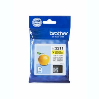 Brother LC-3211Y  gelb Tintenpatrone Brother DCP-J572DW Brother DCP-J772DW Brother DCP-J774DW Brother MFC-J491DW Brother MFC-J497DW Brother MFC-J890DW Brother MFC-J895DW