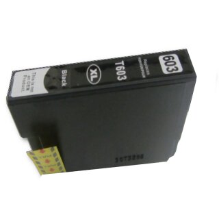 D&C  komp. Druckerpatrone für Epson T603XL schwarz für Epson XP 2100 2105 2150 2155 3100 3105 3150 3155 4100 4105 4150 4155 Epson WF 2810 2820 2830 2835 2840 2845 2870 2850