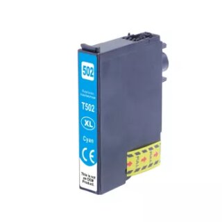 D&C komp. Druckerpatrone blau für Epson 502XL Epson XP 5100 5105 5150 5155 Epson WF 2860 2865 2880 Staffelpreise