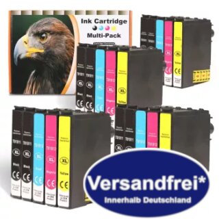 20 x DC/D&C Ink Cartridge Multi-Pack komp. Druckerpatronen  für Epson T502XL Epson XP 5100 5105 5150 5155 Epson WF 2860 2865 2880