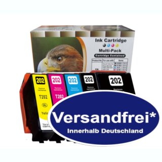 D&C 5 komp. Druckerpatrone komp. für Epson 202XL für...