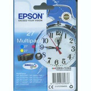 Epson Multipack 27  blau / rot / gelb