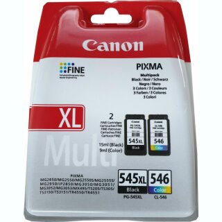 2 XL Druckerpatronen Canon PG-545XL CL-546 für Canon Pixma MG TS TR IP Modelle siehe Beschreibung