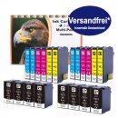 D&C 20 Set Komp. zu Epson 27 XL Serie 8 x schwarz 4...