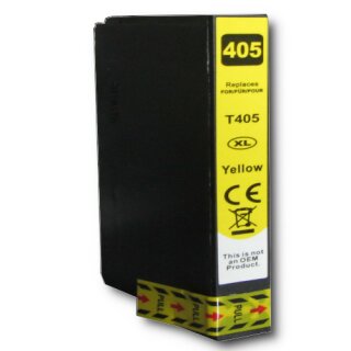D&C  komp. Druckerpatrone  für Epson 405XL gelb Ersatz für Epson WorkForce WF 3820 3825 4820 4825 4830 7310 7830 7835 7840