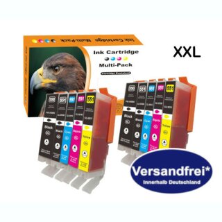 Versandfrei* 10 x DC-550/551 XL komp. zu Canon PGI-550 CLI-551 XL