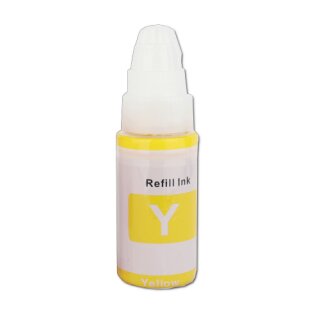 70ml komp. Nachfülltinte Yellow für Canon Pixma G5050 G6050 G7040 G7050 GM2050 GM4040 MG4050 GI-50