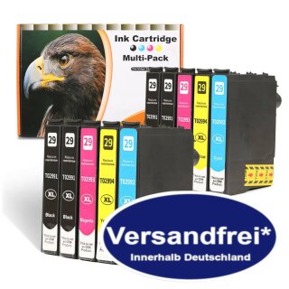 Kostenloser Versand* 10 komp.XL Druckerpatronen Ersatz für Epson Expression Home XP-235 XP-245 XP-247 XP-255 XP-257 XP-332 XP-335 XP-342 XP-345 XP-352 XP-355 XP-432 XP-435 XP-442 XP-445 XP-452 XP-455