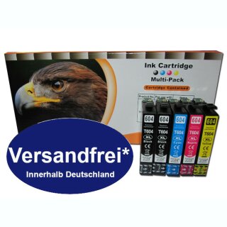 D&C WF-2845DWF 4 Tintenpatrone Multipack 4-Farben (1x Schwarz, 1x