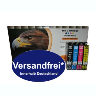 Versandfrei* 4 D&C komp. Tintenpatronen für Epson Multipack 4-colours 604XL Epson Expression Home XP 2200 2205 3200 3205 4200 4205 Epson WF 2910 2930 2935 2950