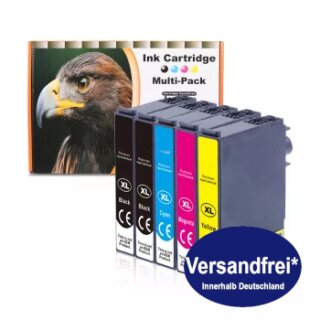 5 D&C Komp. zu Epson 503XL Tinten Sparpack 5-colours Epson Expression Home XP-5200 Epson WorkForce WF-2960DWF