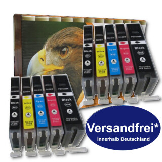 DC / D&C 10 XL komp. Druckerpatronen zu Canon Pixma TS 8750 8750a 8751 8751a Canon PGI-530XL CLI531XL