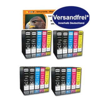 20 D&C  komp. Druckerpatronen für Epson 405XL / 405XL Ersatz für Epson WorkForce WF 3820 3825 4820 4825 4830 7310 7830 7835 7840