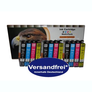 12 D&C komp. XL Druckerpatronen Epson Multipack 604XL Epson Expression Home XP 2200 2205 3200 3205 4200 4205 Epson WF 2910 2930 2935 2950