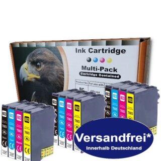 12 x DC/D&C Ink Cartridge Multi-Pack komp. Tintenpatronen für Epson T603XL Epson XP 2100 2105 2150 2155 3100 3105 3150 3155 4100 4105 4150 4155 Epson WF 2810 2820 2830 2835 2840 2845 2870 2850